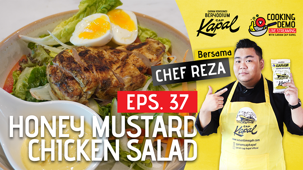 Sehat & Lezat Honey Mustard Chicken Salad Buatan Rumah